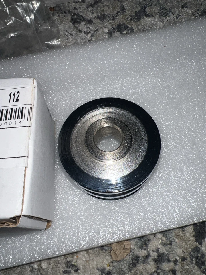 Powermaster 112 Chrome 2-groove V-Belt Alternator Pulley - Image 3 of 4