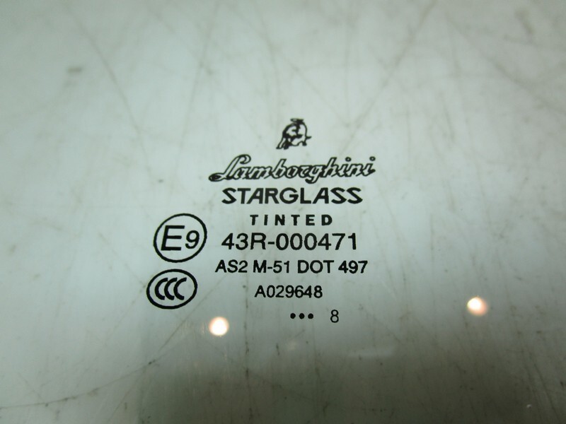 2011 Lamborghini Gallardo Spyder RH Passenger Door Window Glass OEM