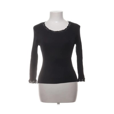 FB Sister, Langarmshirt, Größe: L, Schwarz, Einfarbig, Rippenstrick, Damen #iFi