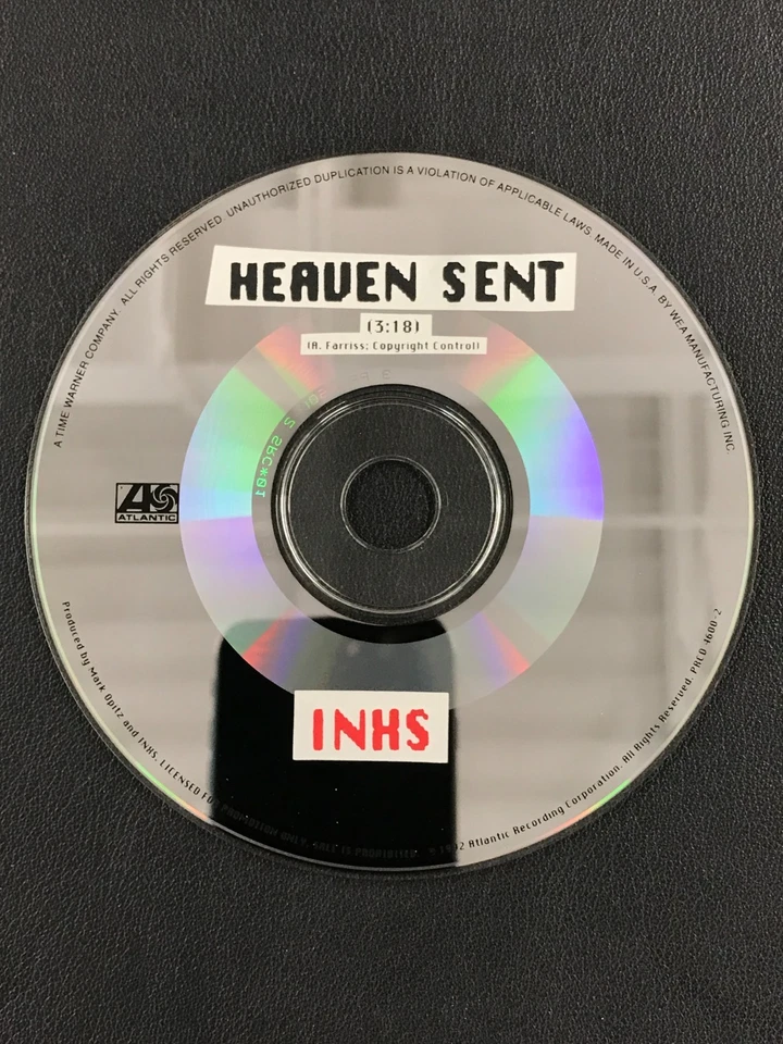 1992 INXS- Heaven Sent Maxi-Single Near Mint Promo CD w/ Cardboard Sleeve! - Image 2 of 3