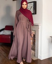 Modest Abaya Women Muslim Long Maxi Dress Kaftan Evening Caftan Turkey Islamic