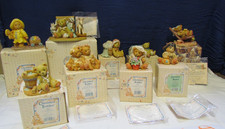 Lot of 9 Cherished Teddies Bear Figurine Ron Joyce Christopher Violet Taylor GA