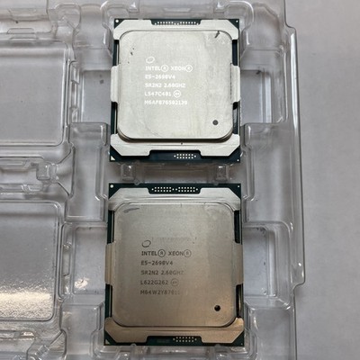 Matching Pair Intel Xeon E5-2690 v4 SR2N2 2.60GHz 14-Core LGA2011-3 35MB CPU