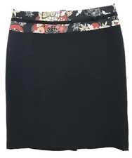 JONES WEAR Women's 100% Polyester Straight Pencil Skirt Solid & Floral Size 14