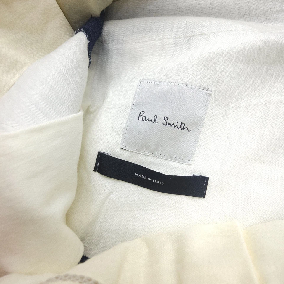 Paul Smith Tuxedo Wool Dress Pants Mens 34 x 31 Blue Slim Italy Dinner EUC - Image 3 of 4