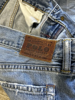 Vintage Y2K Polo Ralph Lauren Selvedge Denim Jeans 34x32 Faded