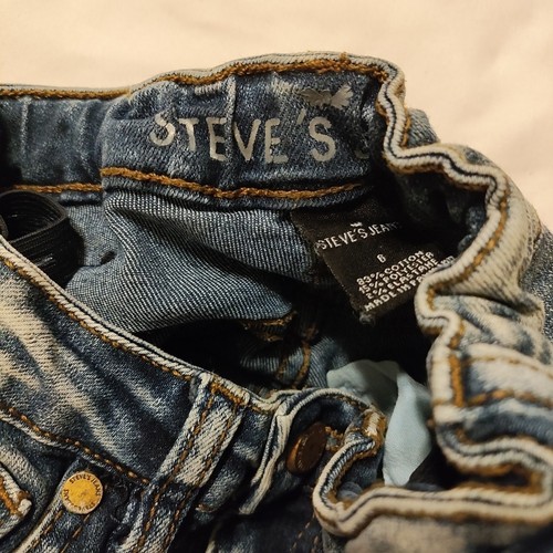 Boys Steve's Jeans Size 6 Cargo Adjustable Waistband - Picture 3 of 7