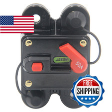 ZOOKOTO 50 Amp Circuit Breaker Fuse Holder Marine Boat Auto Trolling Motor
