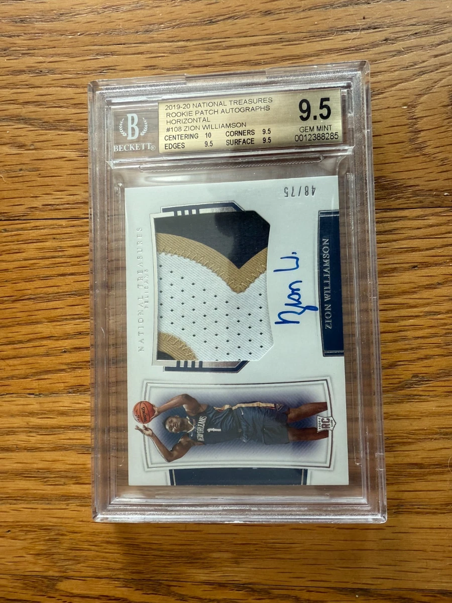 2019-20 Panini National Treasures - Zion Williamson #108 for sale