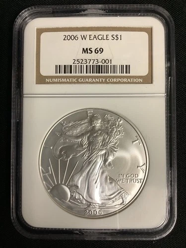 2006-W American Silver Eagle -NGC MS-69 - Mint State 69