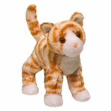 Douglas Toys Hally Orange Striped Cat, 6"