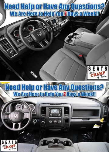 2013-2018 Dodge Ram 4500 5500 SLT -Driver Side Bottom Cloth Seat Cover Gray - Picture 14 of 15