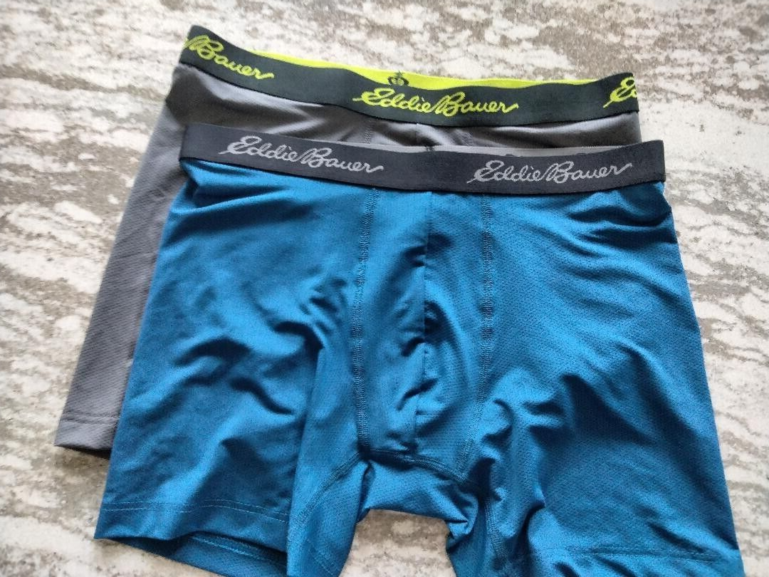 Eddie Bauer Lot of TWO Micro Mens Boxer Briefs Underwear Large MINT