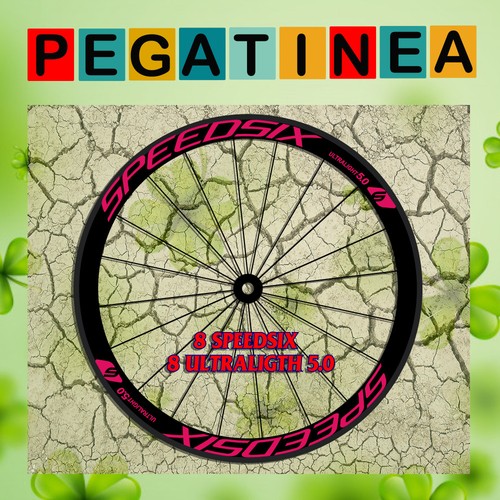 PEGATINA LLANTA SPEEDSIX 5.0 WHEEL ROAD EP80 STICKER AUFKLEBER AUTOCOLLANT - Imagen 9 de 9