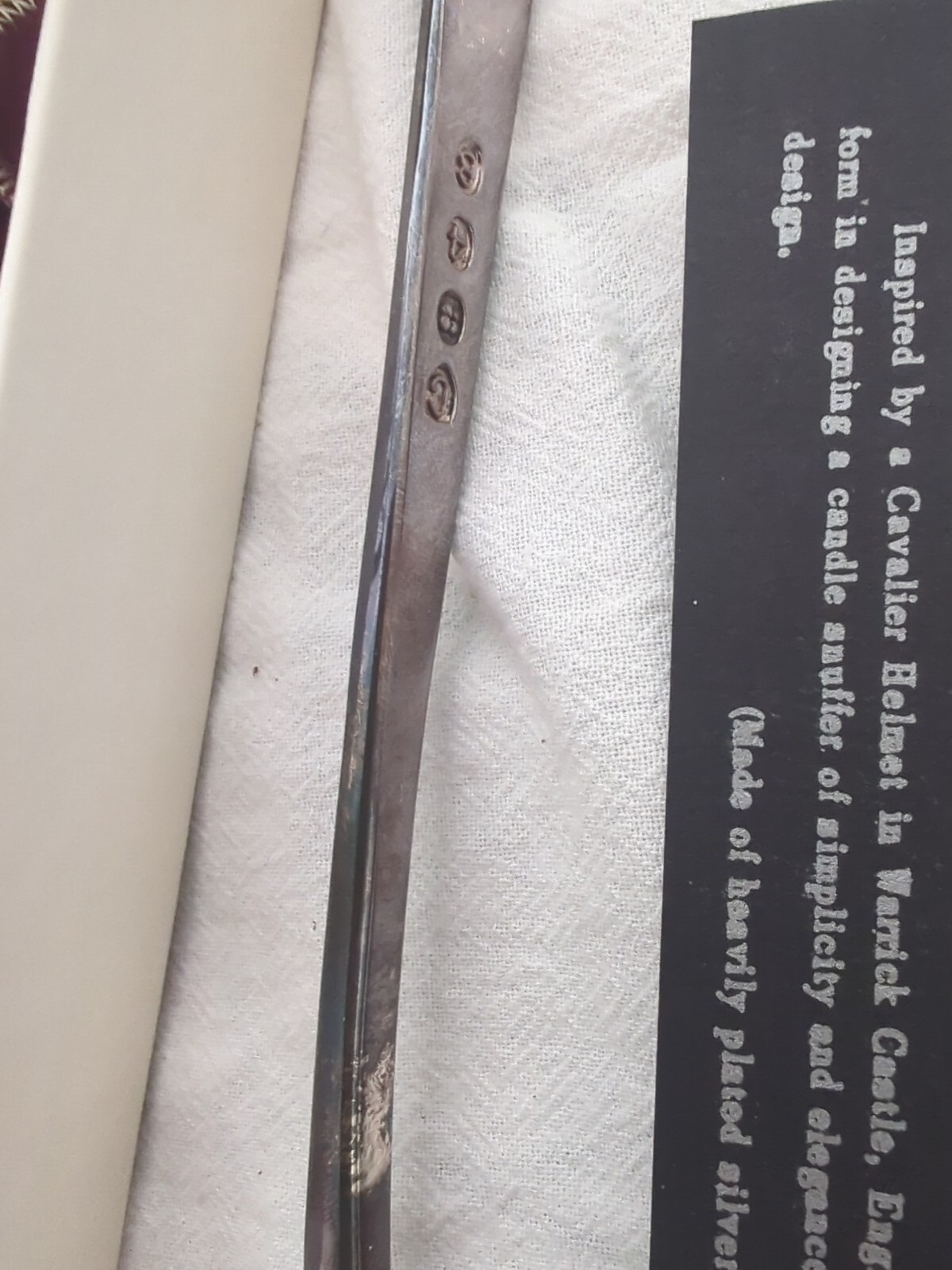 GERITY SilverPlate ‘The Cavalier Helmet’ Candle Snuffer 1740