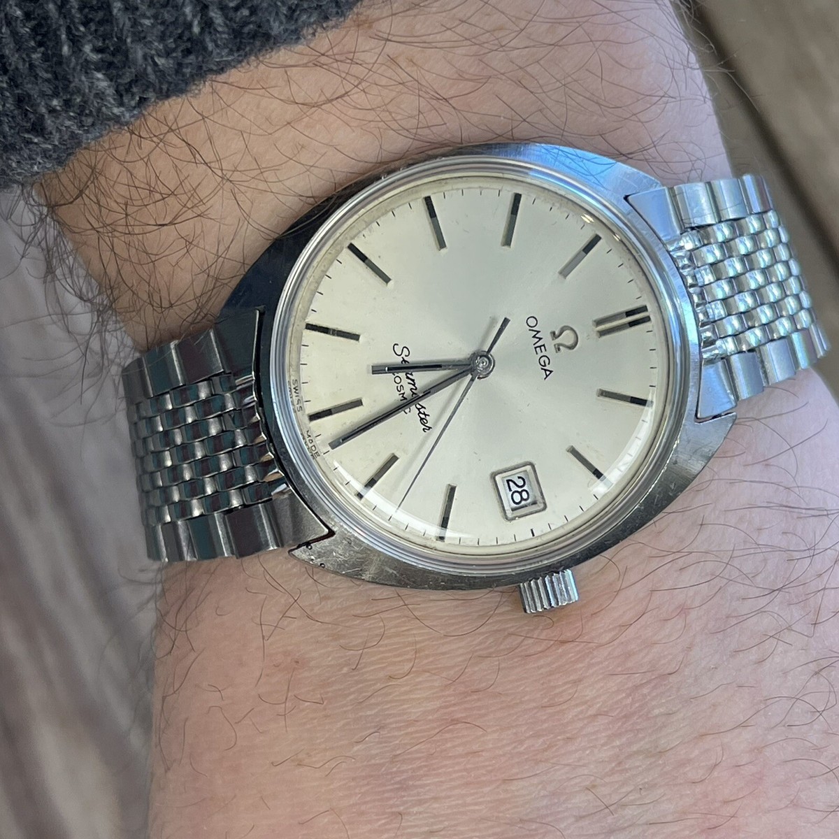 Omega Seamaster Cosmic With omega beads of rice bracelet Omega Seamaster Cosmic With omega beads of rice bracelet