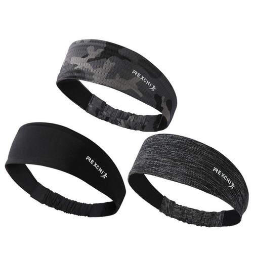 Sports Headband Yoga Gym Sweatband Women Men Hair Bands T3J5 Prevent L0H9 - Picture 3 of 14