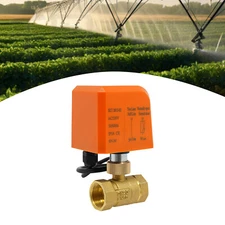 3/4" Motorized Ball Valve 220v Brass Ball Valve 2-wire Actuator Normally Closed