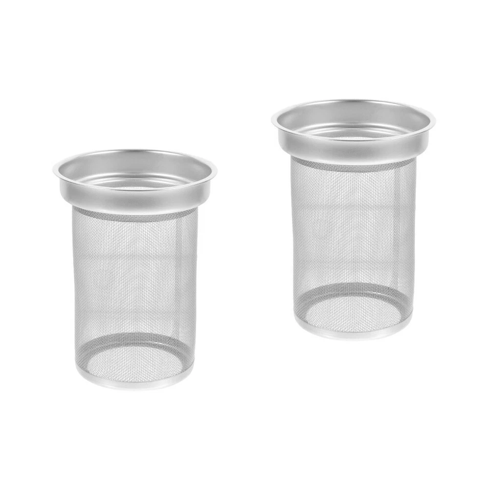 Набор из 2 чайных фильтров из нержавеющей стали чайник отдельный сменный ситечко сетка - Изображение 3 из 4