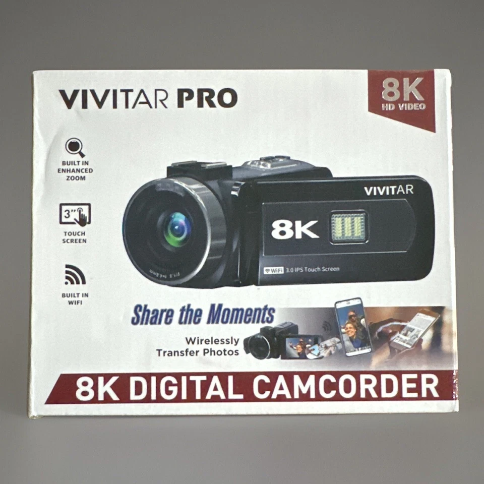 Vivitar 8K Pro Digital Camcorder - Black - Image 3 of 4