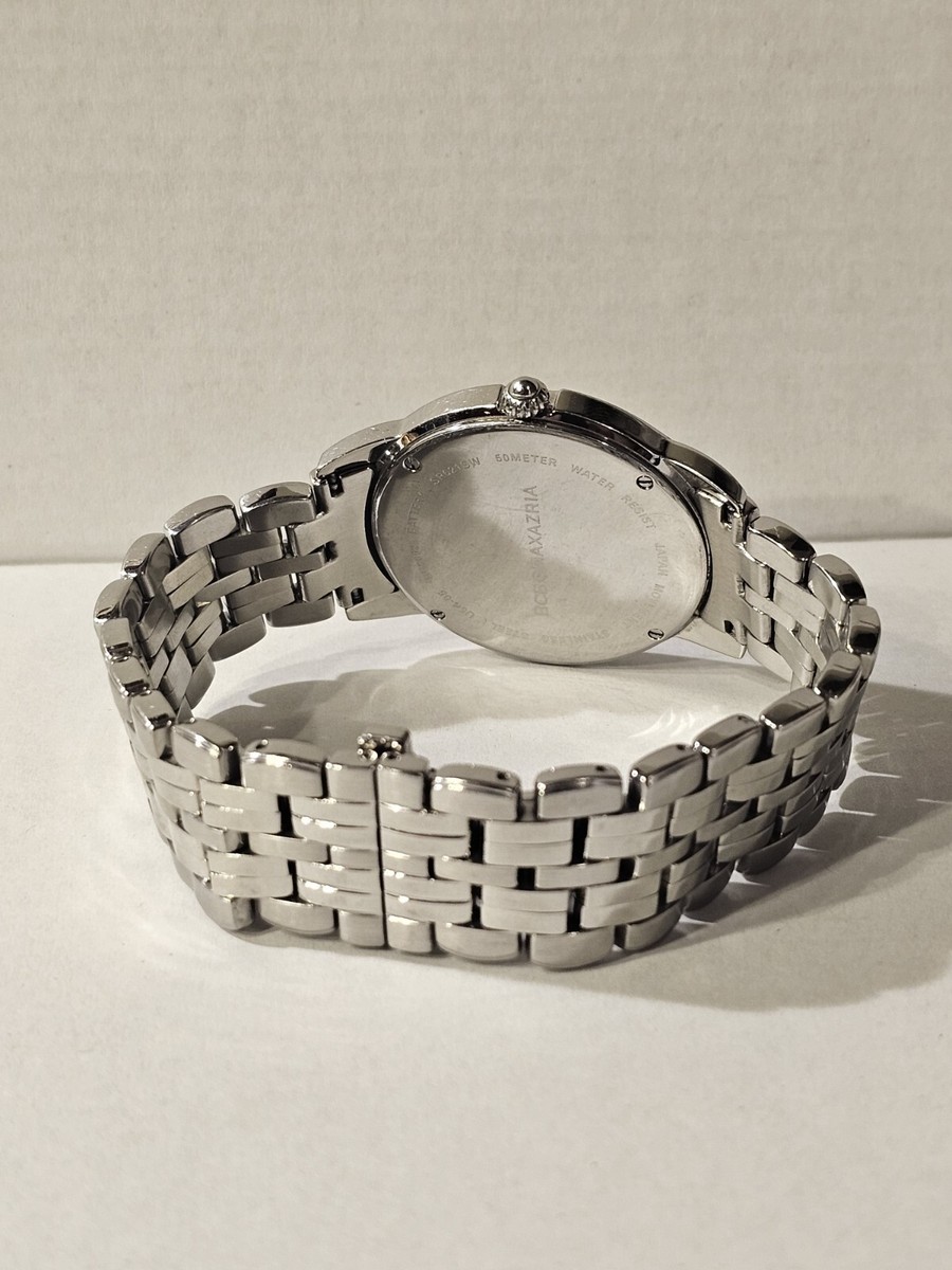 即日発送❗️bcbgmaxazria ❗️銀座正規店購入❗️1度短時間使用❗️定価5万円 BCBG Maxazria Stainless Steel Mens Timepiece With Blue Dial