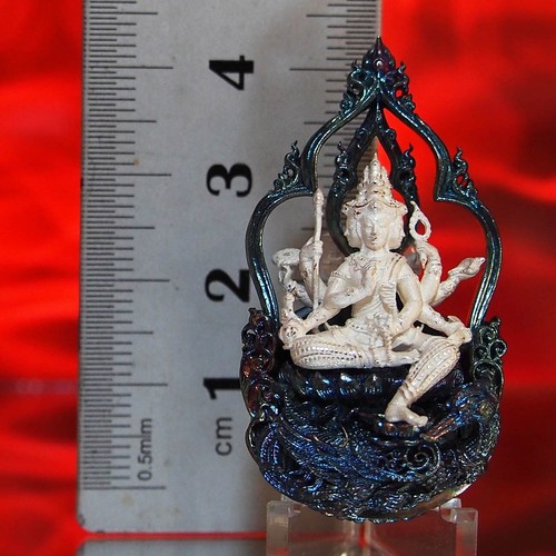 Geformte Phra Phrom (Brahma) Thewasin Münze, Mahaphrom Erawan Ausgabe, LP Nenkaew - Bild 14 von 15