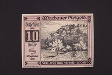 NOTGELD WACHAU AUSTRIA 10 HELLER 1920 GERMANY UNC