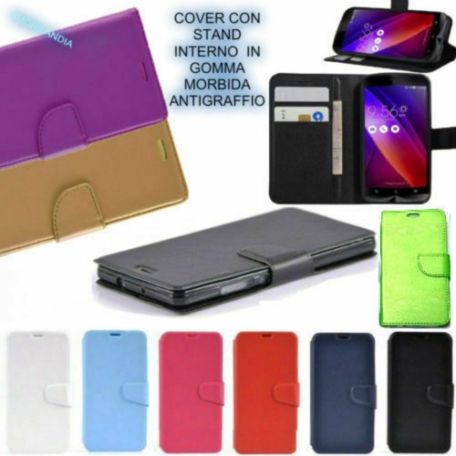 SATURCASE - Custodia a portafoglio per Huawei P30 Lite, in pelle