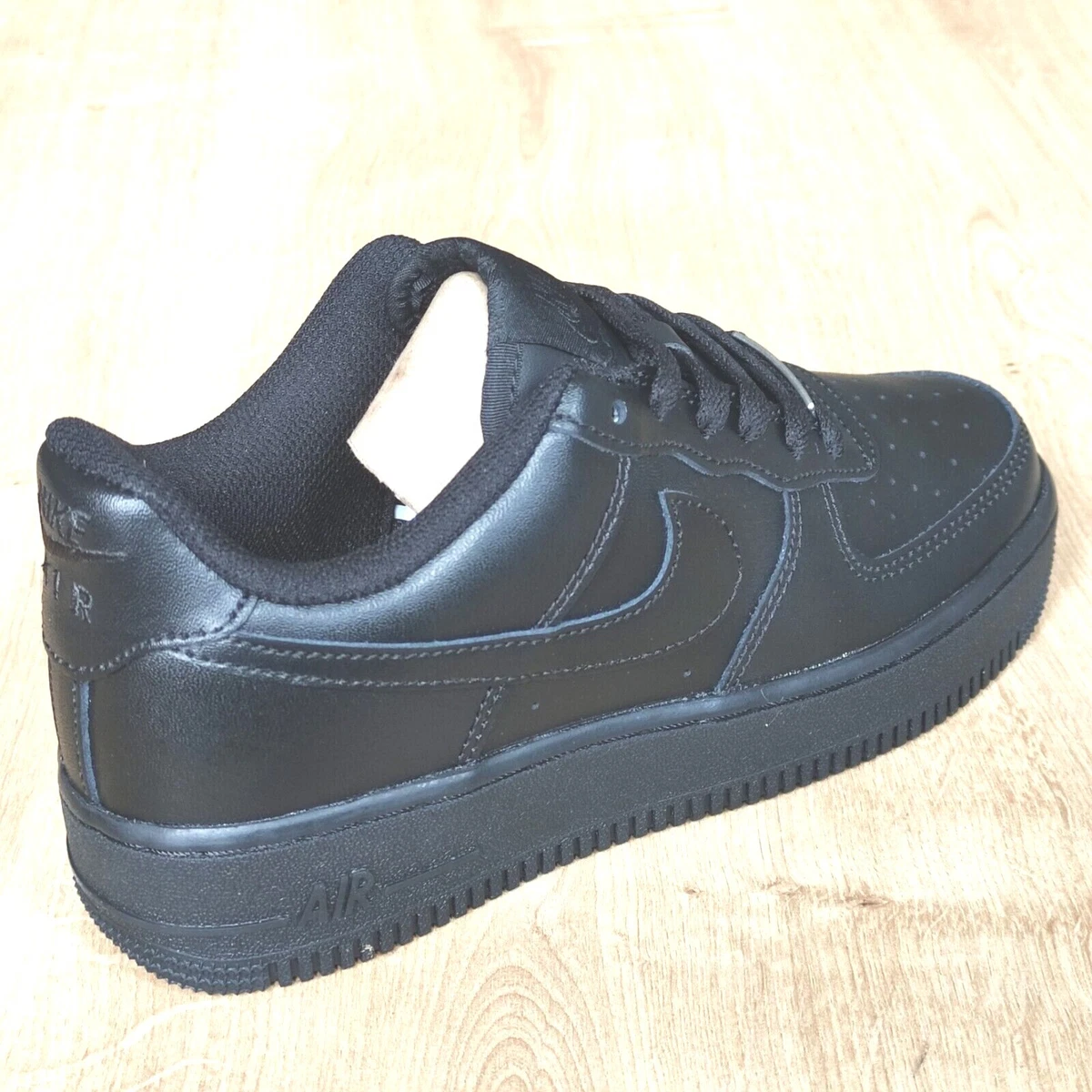 Nike Air Force 1 Original Shoes Trainers uk Size 3 to 5.5 triple black  Leather