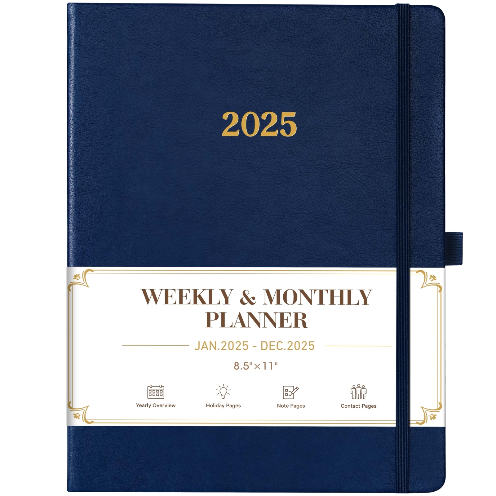 2025 Planner - Planner 2025, Leather Planner Weekly and Monthly, 8.5