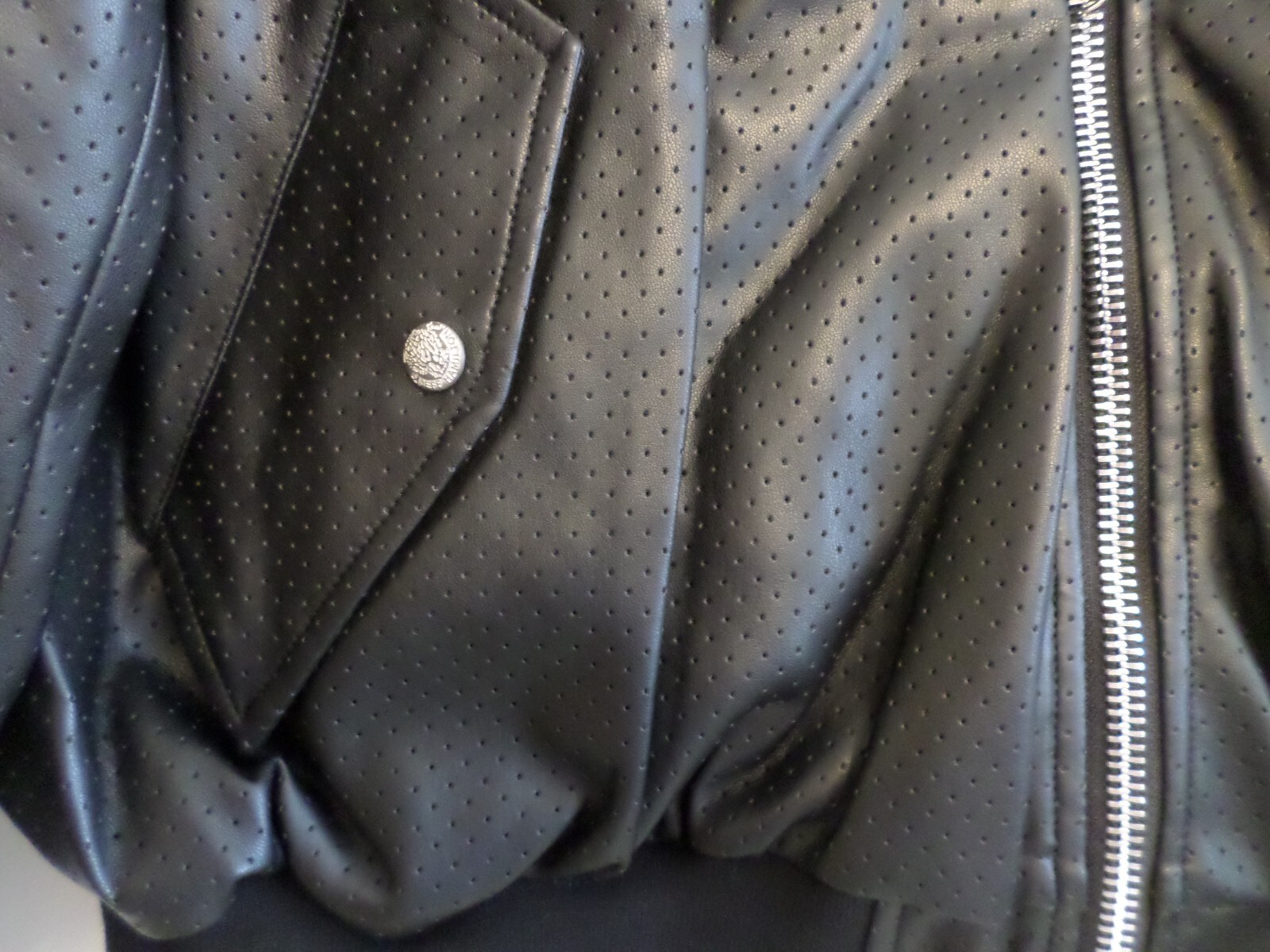 BRAND NEW! Jeff Hamilton Cowboys Reversible Leather Jacket-LARGE-BLACK