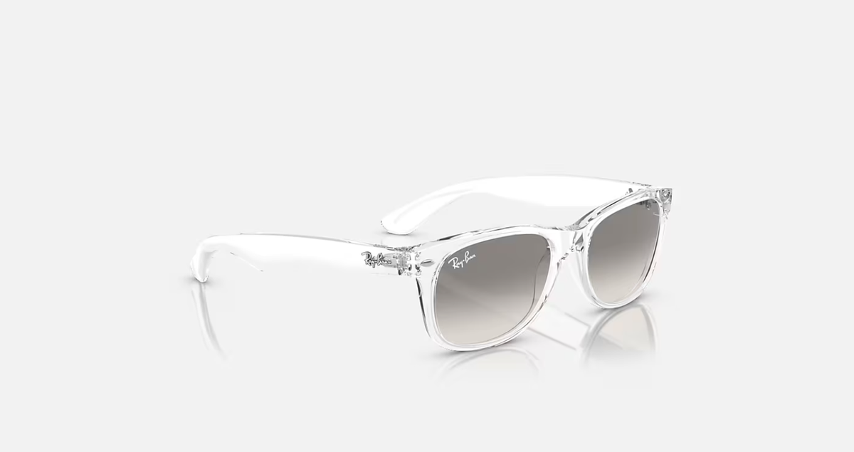 Ray-Ban New Wayfarer Transparent/Grey Gradient 55 mm Sunglasses