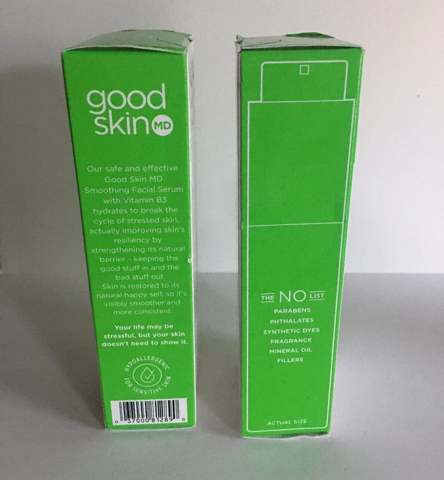 Good Skin MD Smoothing Facial Serum with Vitamin B3 1.7oz, Lot of 2 - Image 3 of 4