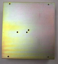 1 Large Flat Gold Aluminum Heat sink 6" H x 1.6" W x6.6" L NEW 65S98-00010