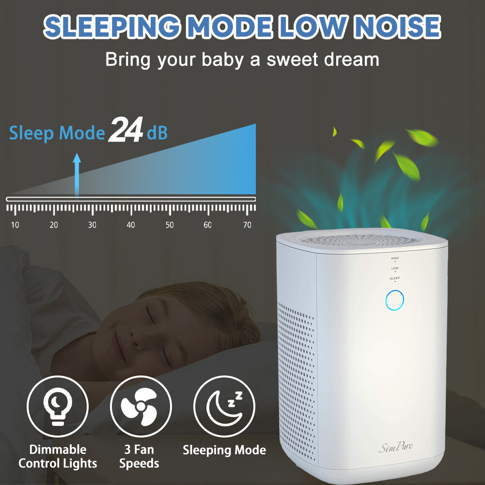 RedyPure Air Purifier for Large Room,300sqft,4Stage True HEPA