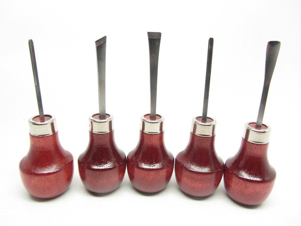 15pc Woodcarving Tools Gunsmith Palm Gouges Chisels Parting Veiner ...