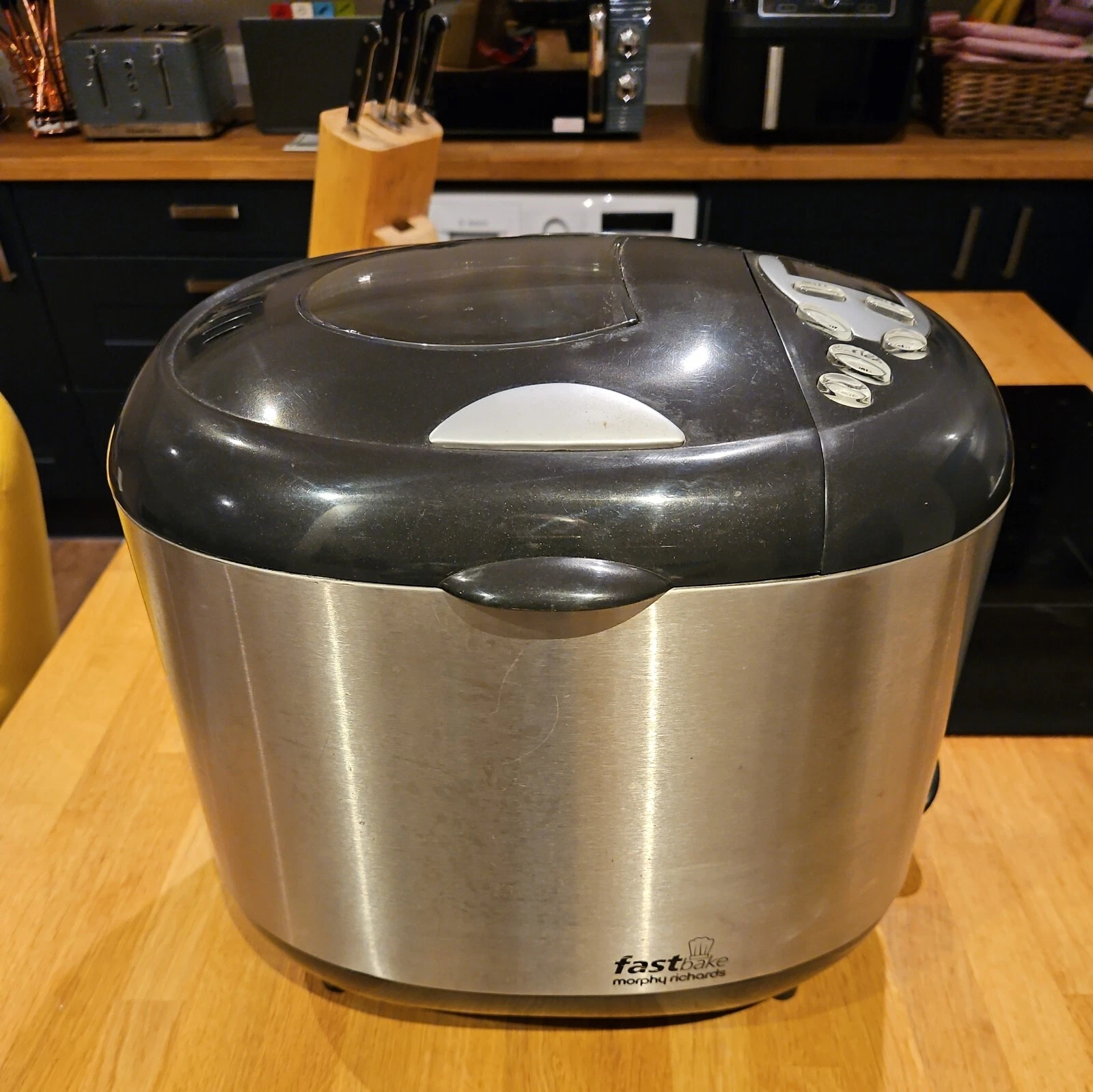 Morphy Richards Fastbake Bread Maker - Silver & Black - Unit Only (48268)...