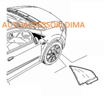 VETRO CRISTALLO FISSO ANTERIORE DX GRANDE PUNTO PUNTO EVO NUOVO SPED GRATIS