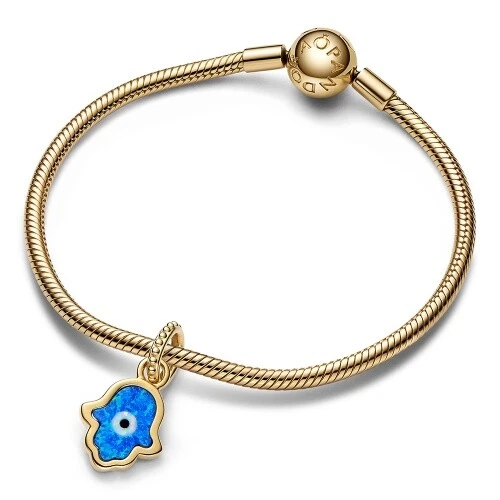 Schillernde Blaue Hand der Fatima Charm-Anhänger 762699C01 - Bild 3 von 3