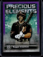 2023 Bowman Platinum - Precious Elements Purple #PE-20 Reggie Crawford /250 (RC)