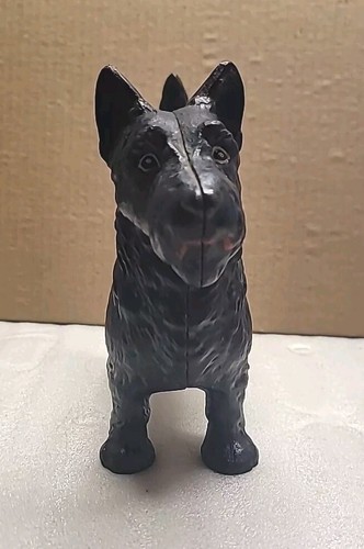 Antique Vintage Cast Iron Scottish Terrier Scottie Scotty Dog Door Stop, 8.5" - Picture 2 of 10