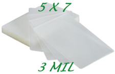 5 x 7 100 3 Mil Laminating Pouches Sleeves 5-1/4 x 7-1/4 Photo, EXTRA CLEAR