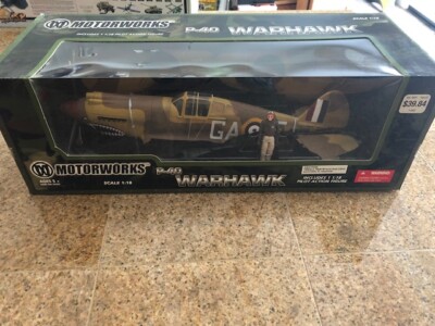 Ultimate Soldier MOTORWORKS P-40 Warhawk New in Box 1:18 Ultimate Soldier MOTORWORKS P-40 Warhawk New in Box 1:18