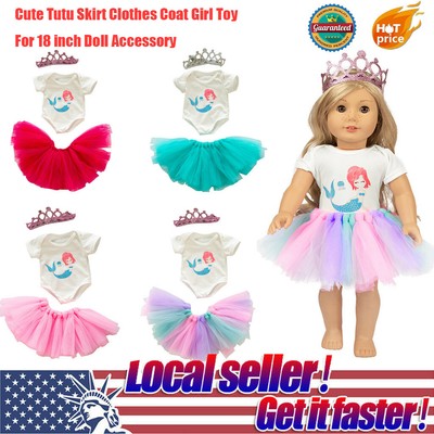 Cute Tutu Skirt Clothes Coat Girl Toy For 18 inch Doll Accessory Gril/'s Toy