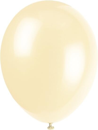 12"" Latex Ivory Cream Balloons, Pack of 50