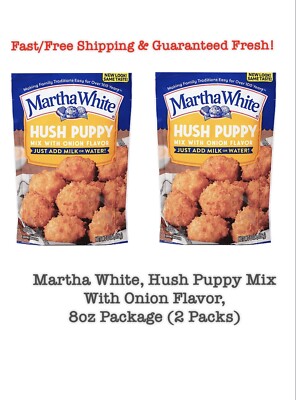 Martha White, Hush Puppy Mix With Onion Flavor, 8oz Package (2 Packs)