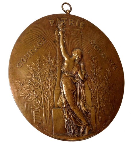 ANCIENNE SCULPTURE BRONZE FEMME ART NOUVEAU BARBEDIENNE SIGNÉE ALPHEE DUBOIS XIX - Imagen 4 de 15
