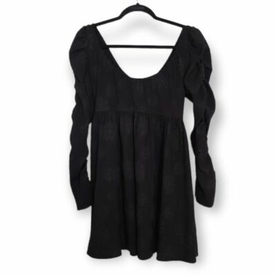 Forever21 Black Floral Embroidered Dress NWT | eBay