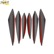 Universal Front Bumper Canards Diffuser Lip Splitter Fins Car Accessories