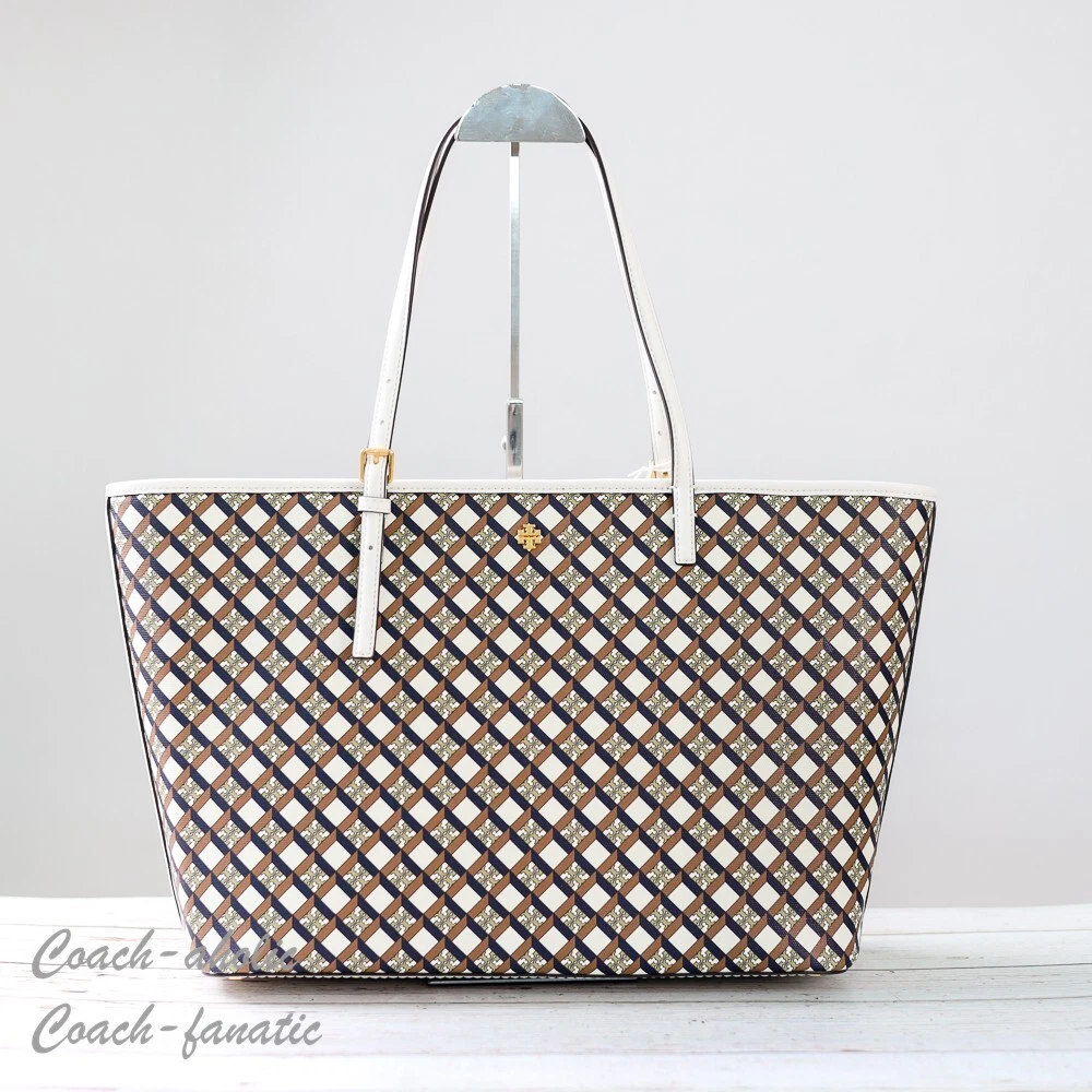 tory burch geo logo tote